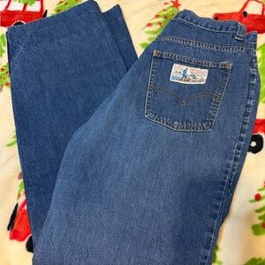 Vtg 31x29 Rare 70s Levi plowboy jeans -zipper